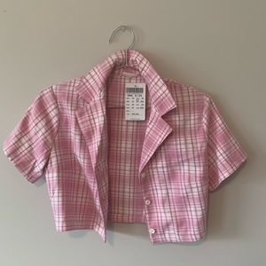 brandy melville rare pink vivian top